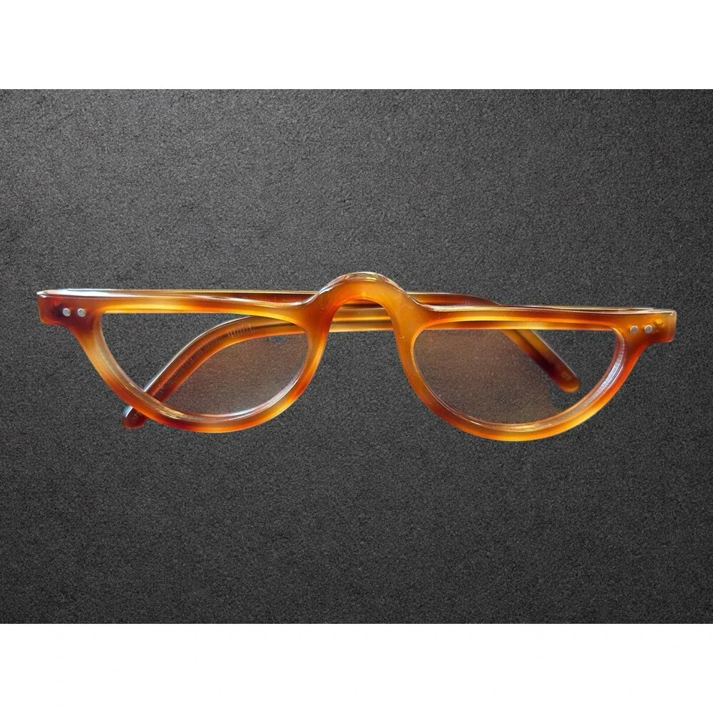 Vintage Polo Ralph Lauren Half Moon Tortoise Glasses Frame Italy No Lens